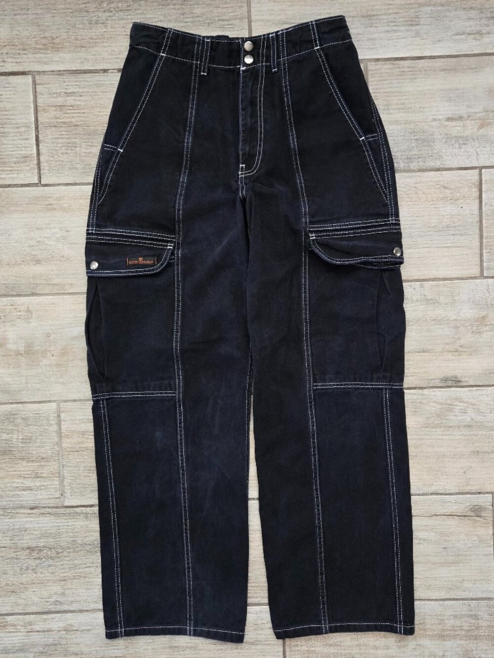 BDG Urban Outfitters Baggy Wide Leg Cargo Pants Women High Faded Style 29